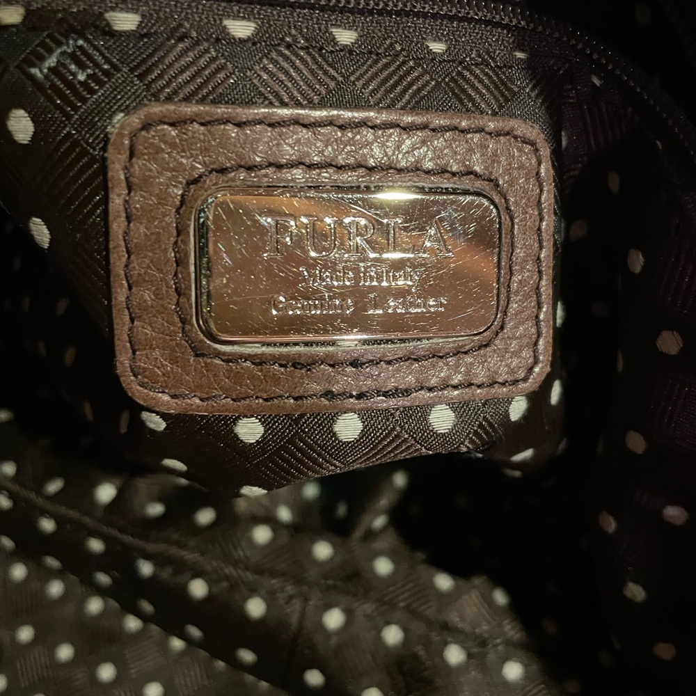 Furla Rich Brown Leather Tote - Picture 7 of 7
